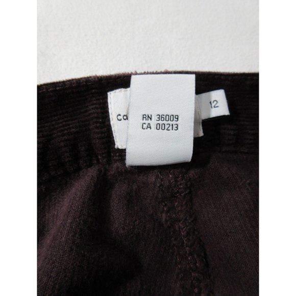 Calvin Klein Jeans women's corduroy pants, maroon burgundy‎ 12 - Picture 7 of 11